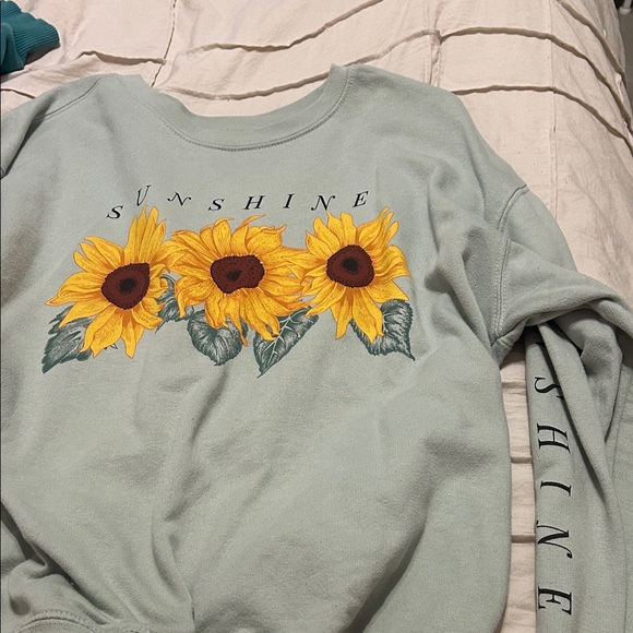 Sunshine Graphic Sweatshirt - Green - Picture 1 of 1
